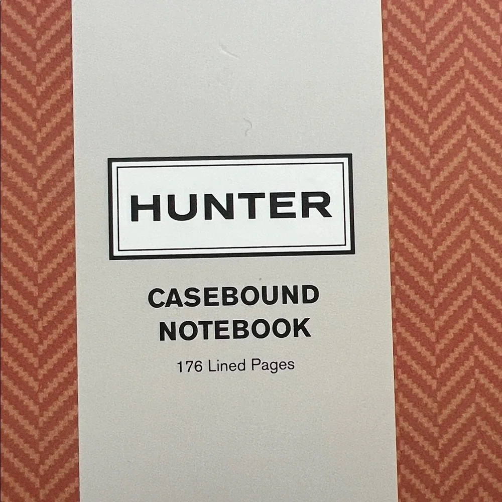 Hunter Orange and Black Casebound Notebooks Set of 2
